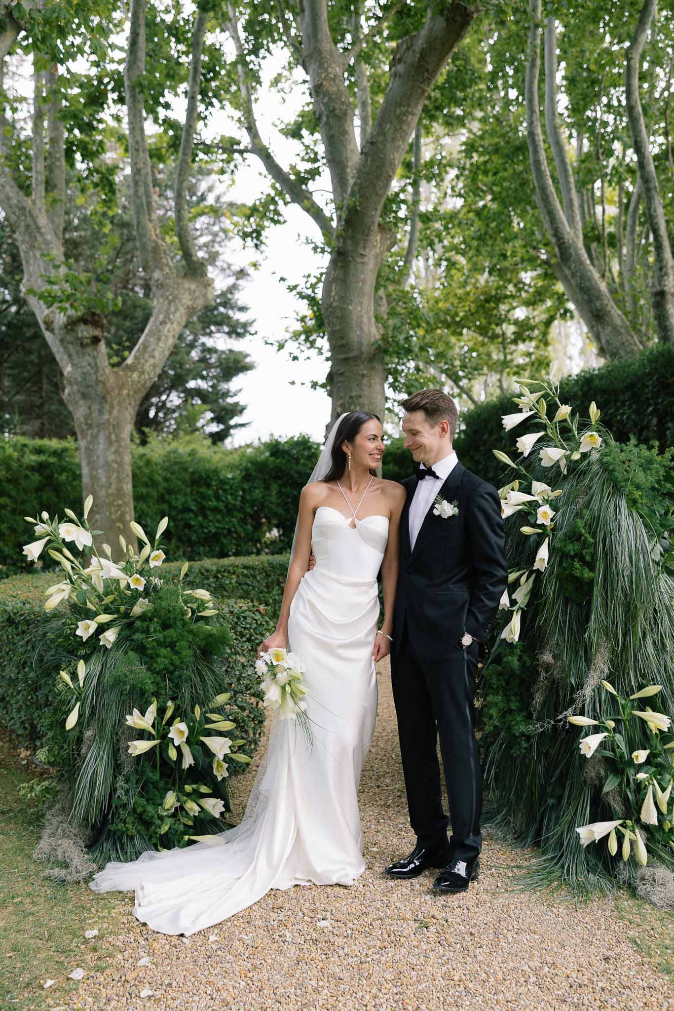 Wedding ceremony in a garden