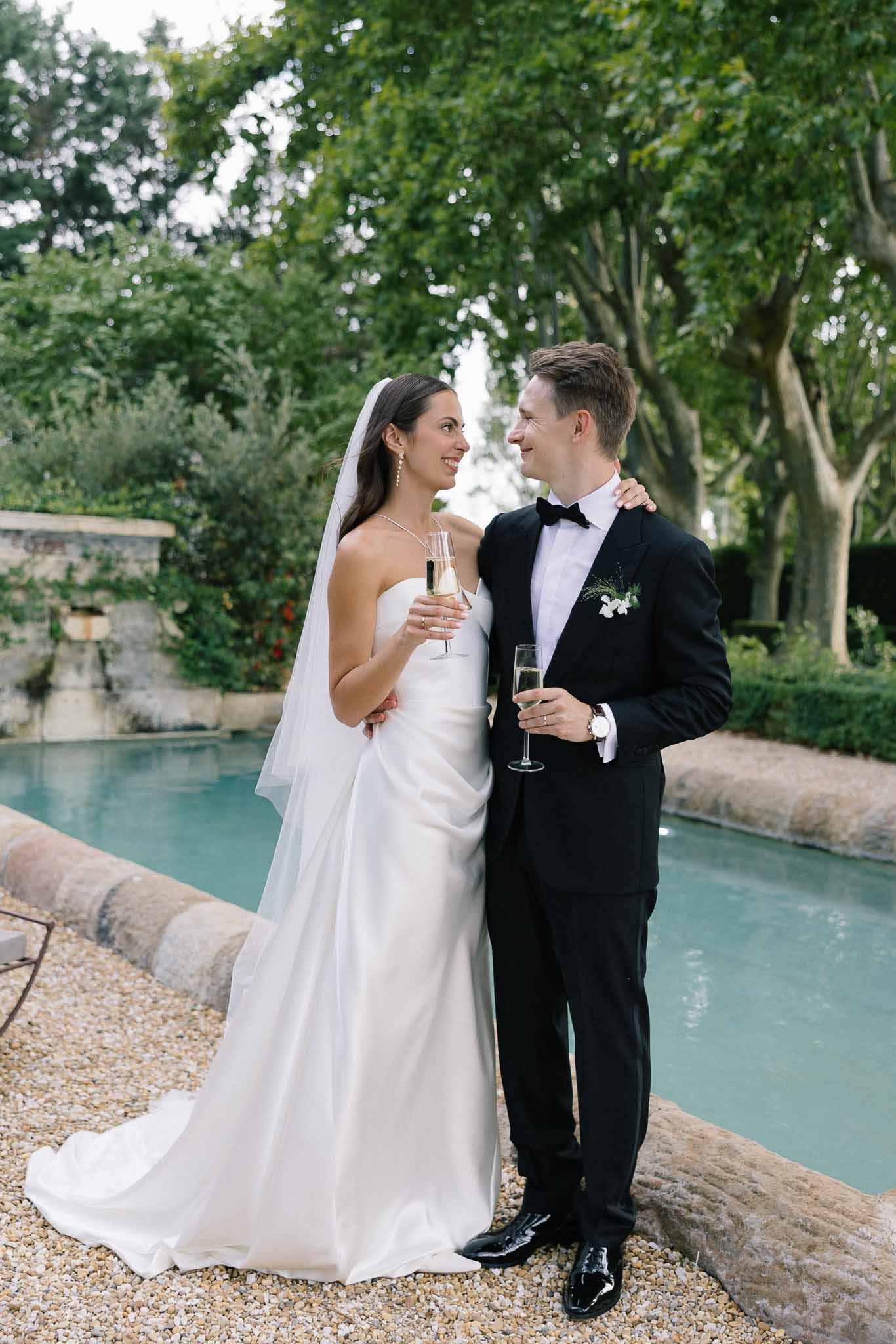Wedding ceremony in a garden