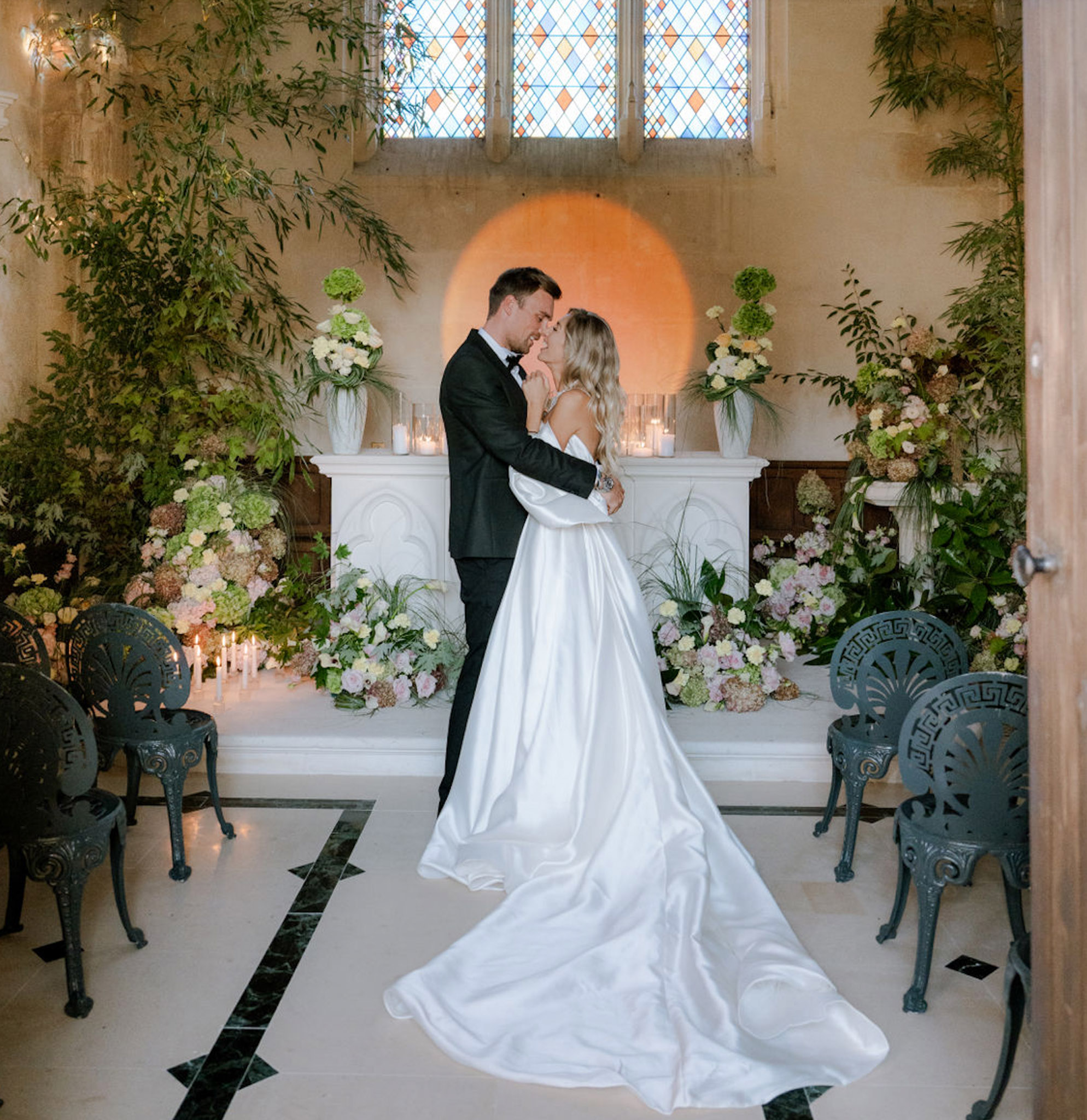 Blush, Sage and Gold at Chateau de Mirambeau, Nouvelle-Aquitaine