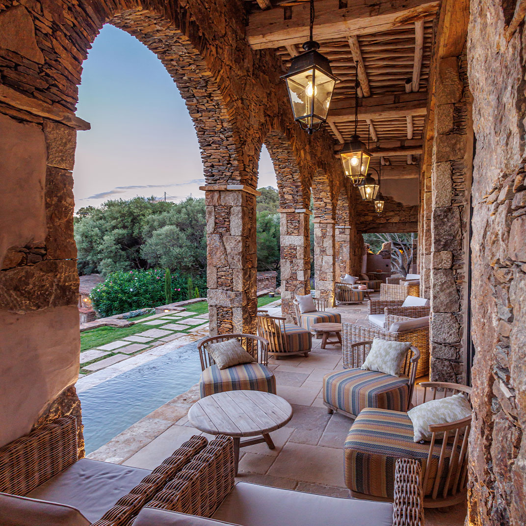 Exterior of in a garden