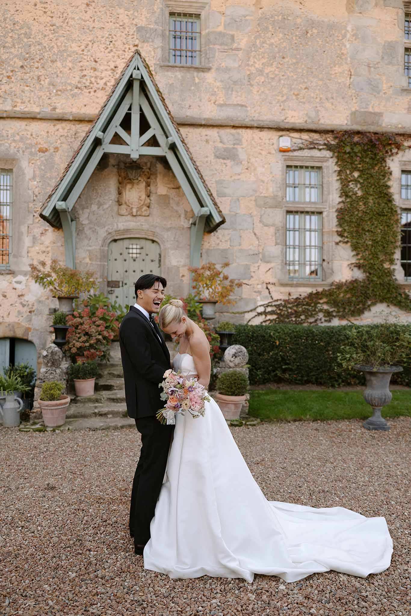 Bride and groom portrait
