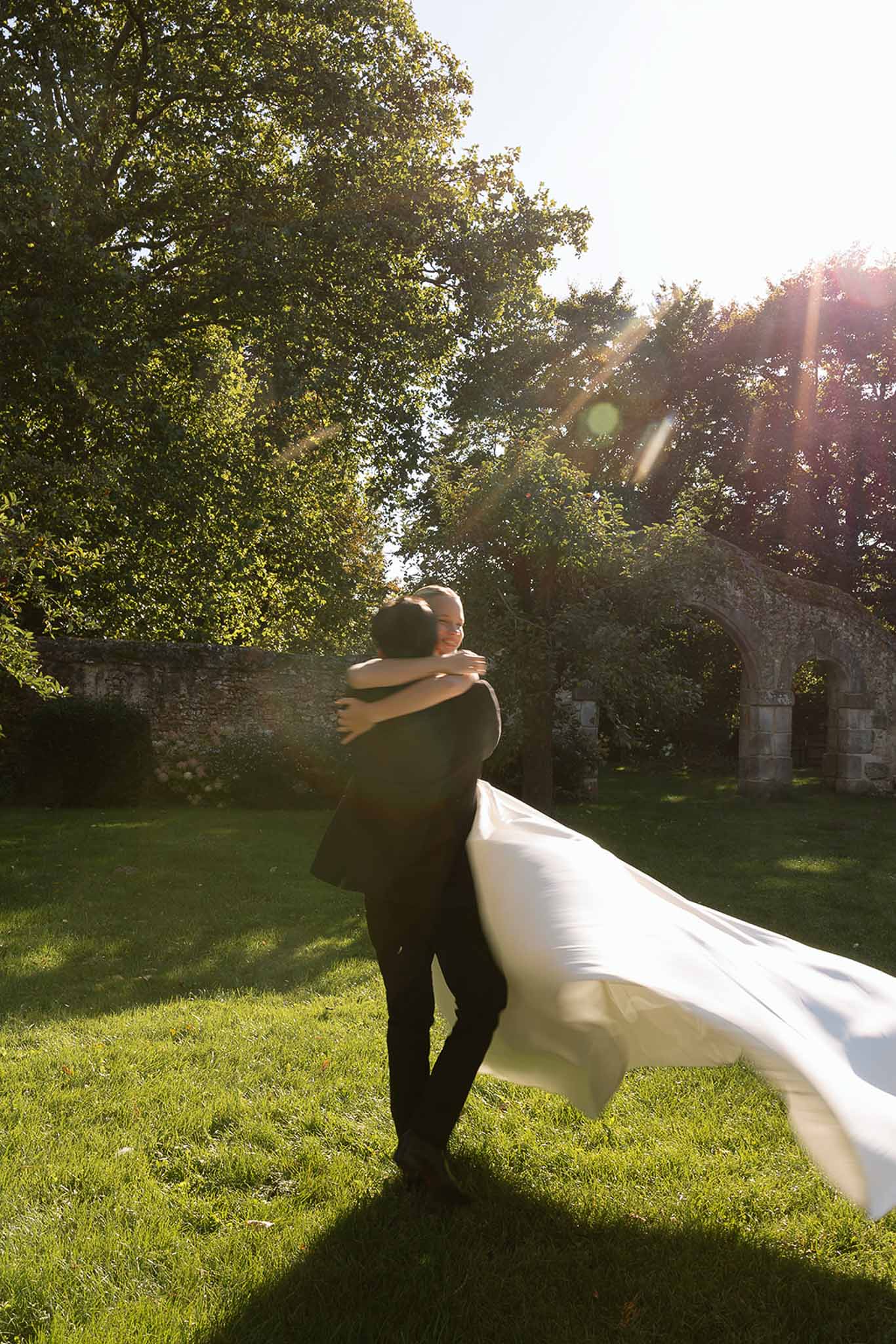 Bride and groom portrait