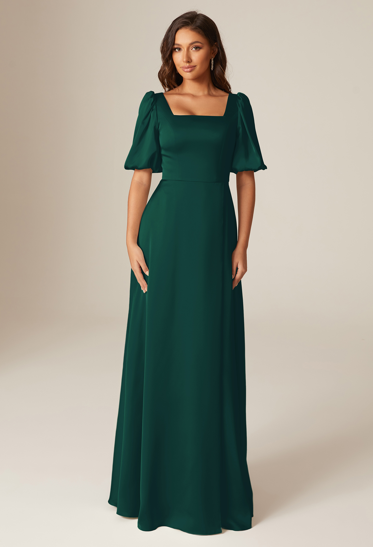 green bridesmaid dress