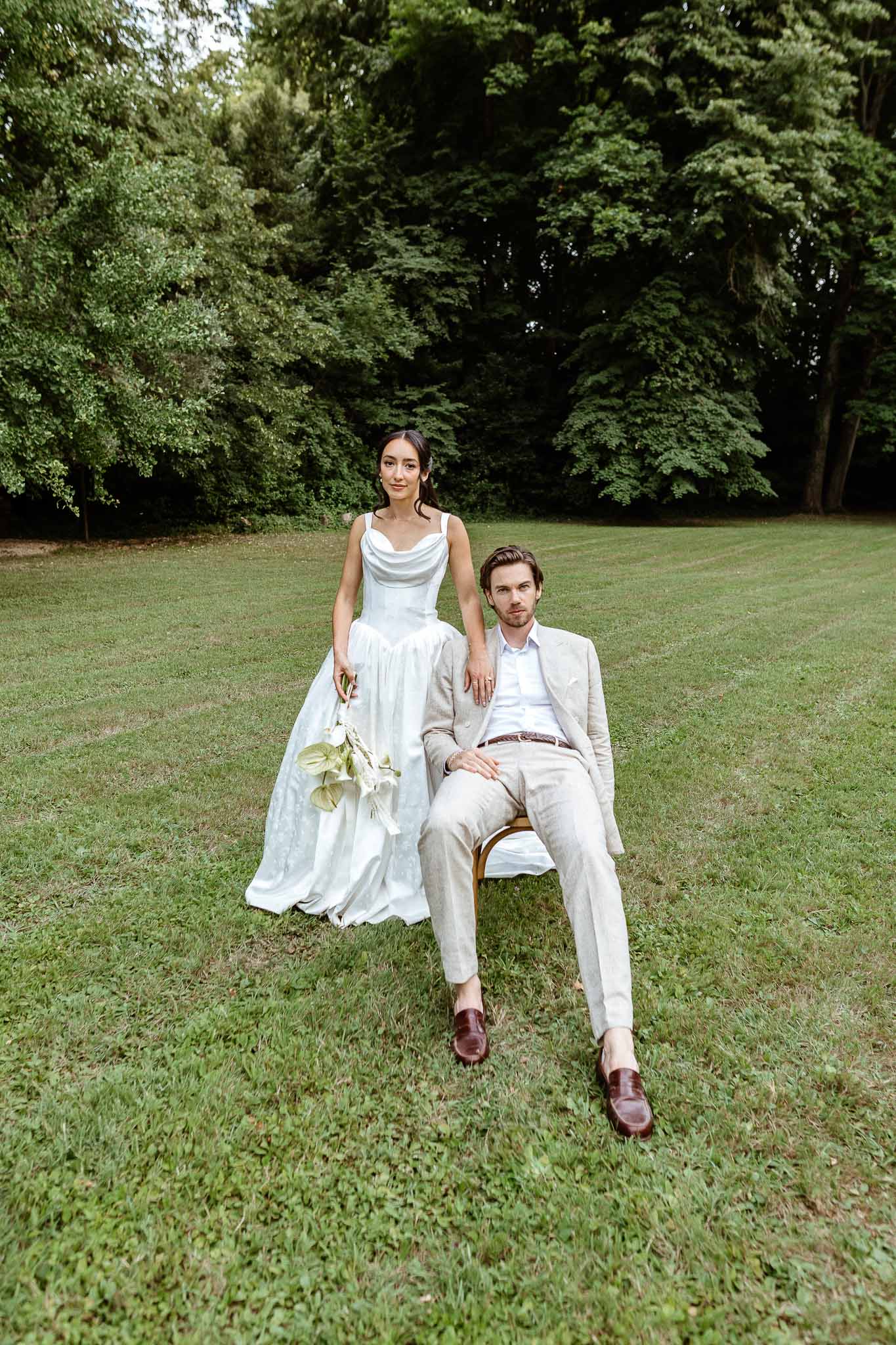 Bride and groom portrait