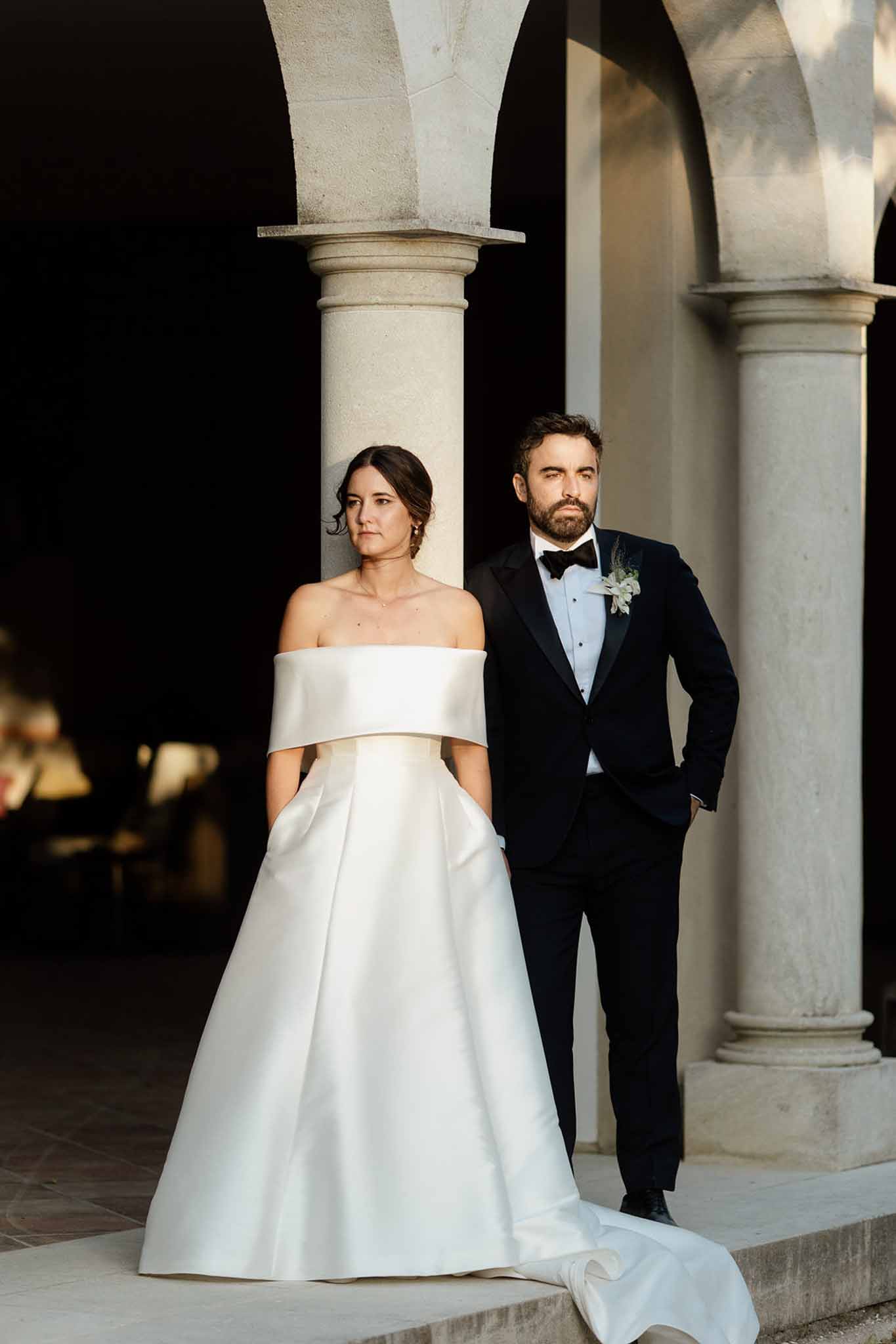 Bride and groom portrait