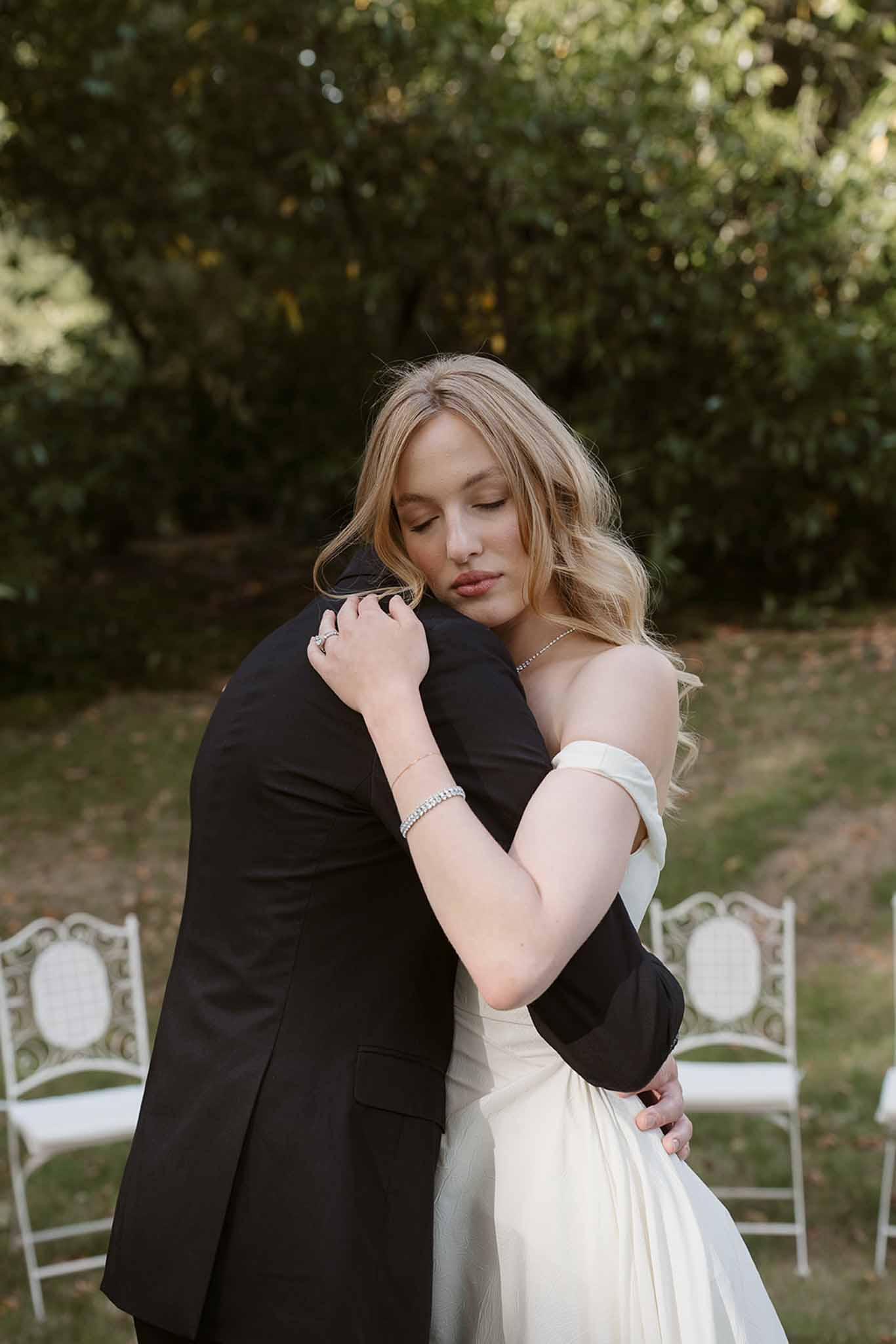 Wedding ceremony in a garden
