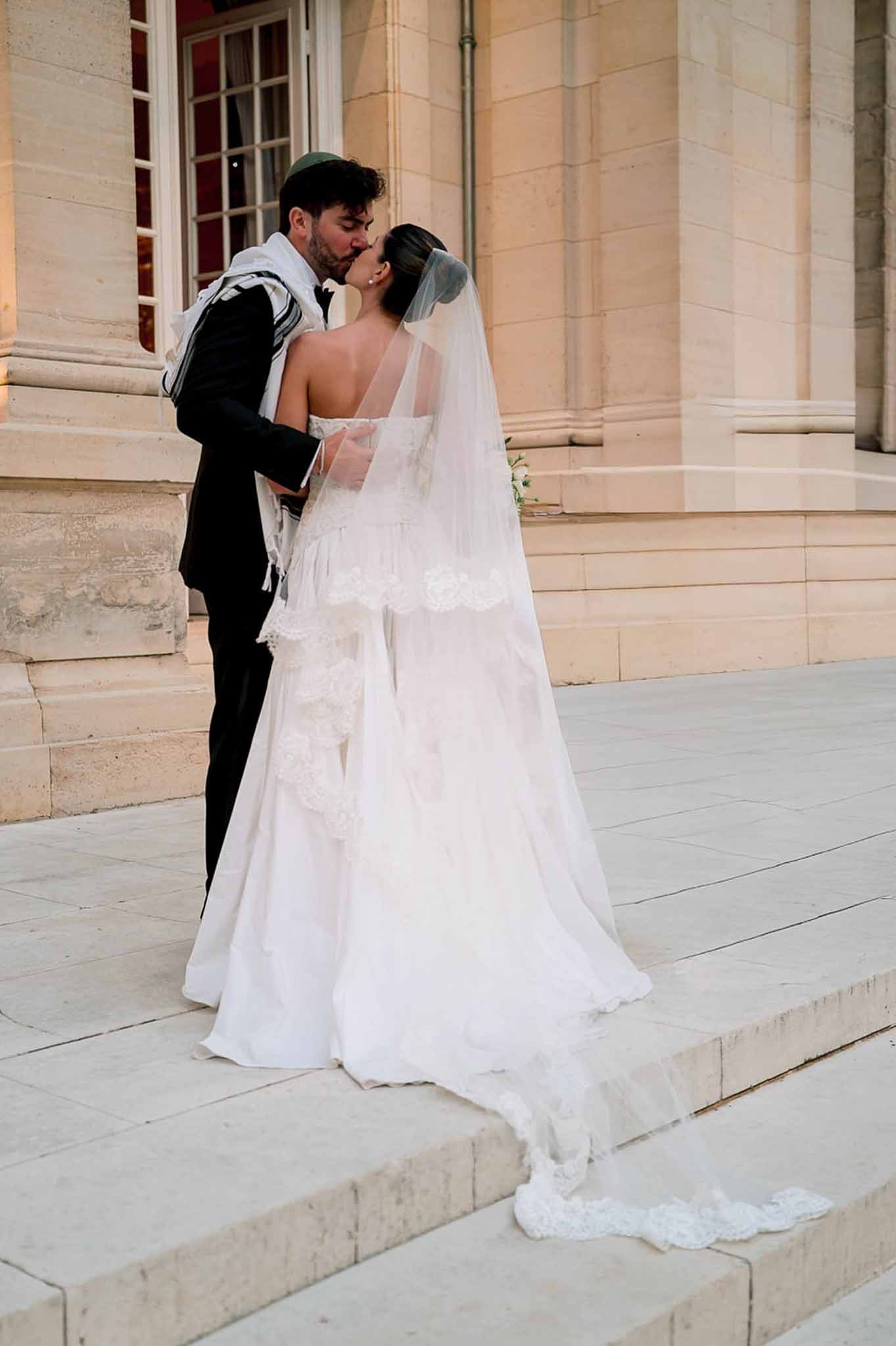 Wedding ceremony with white roses
