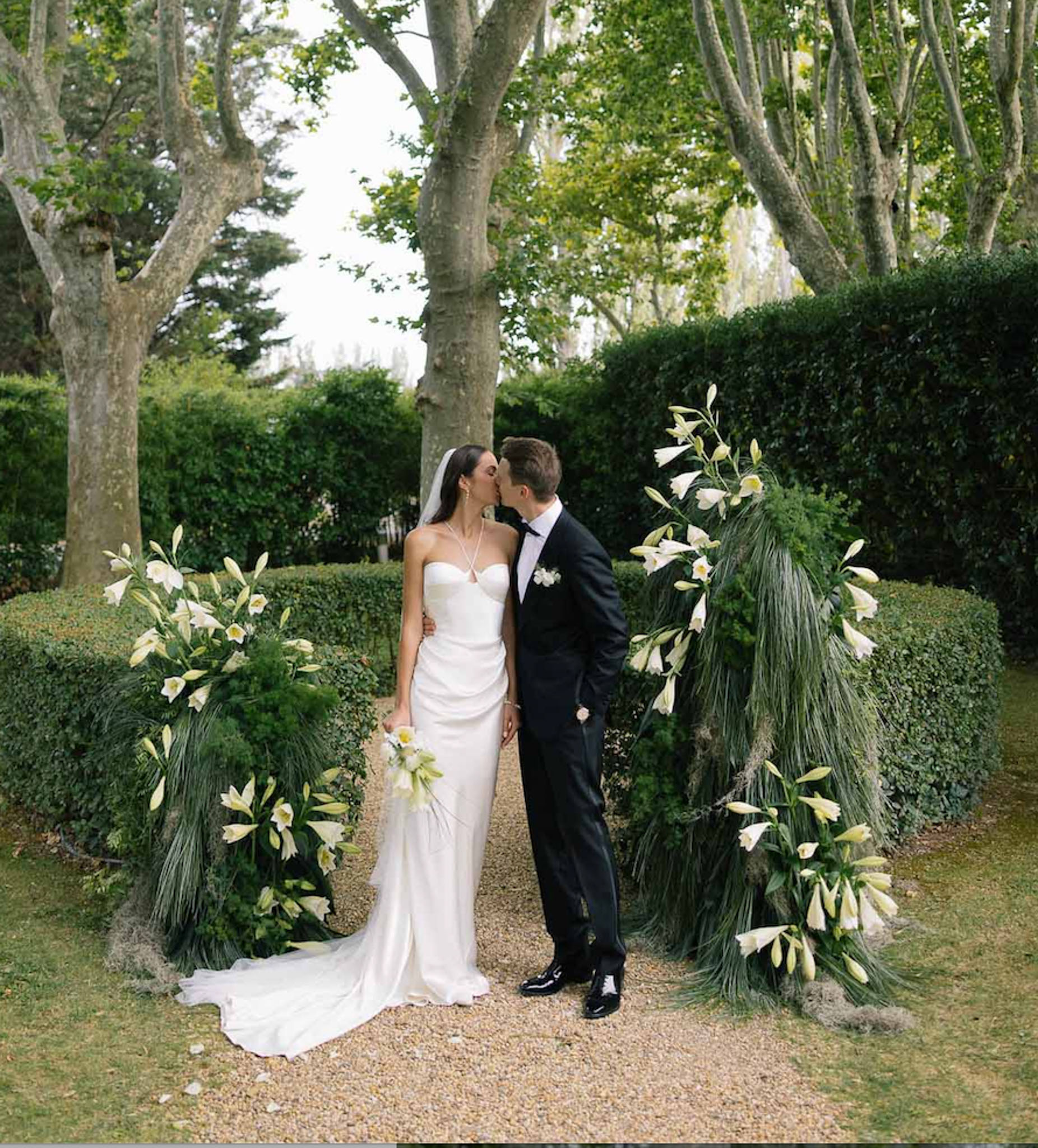 Ivory Satin and Golden Plane Trees at La Bastide de Laurence, Provence